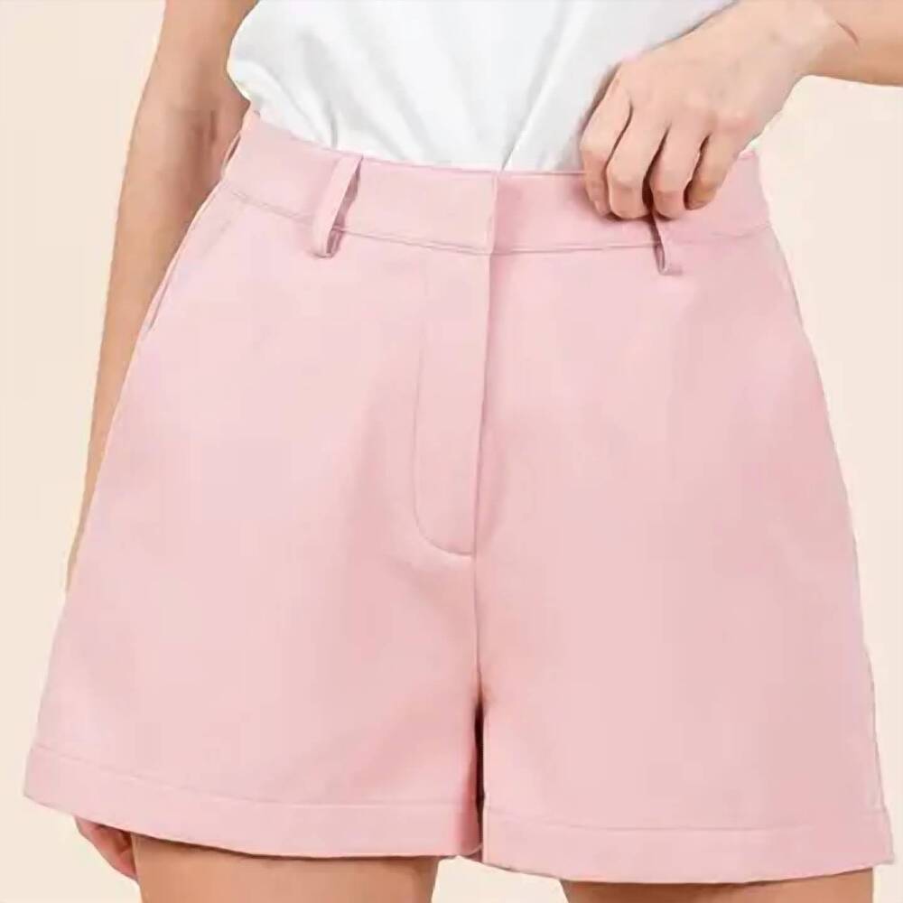 NEW MITTOSHOP corrie woven tailored shorts in pink